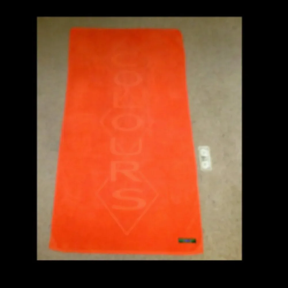 Rare large vintage Alexander Julian Colours logo beach towel